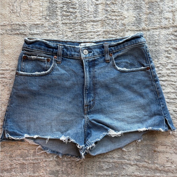 Abercrombie & Fitch Pants - Abercrombie & Fitch Blue Jean Shorts Cutoff Short High Rise Size 28 / 6